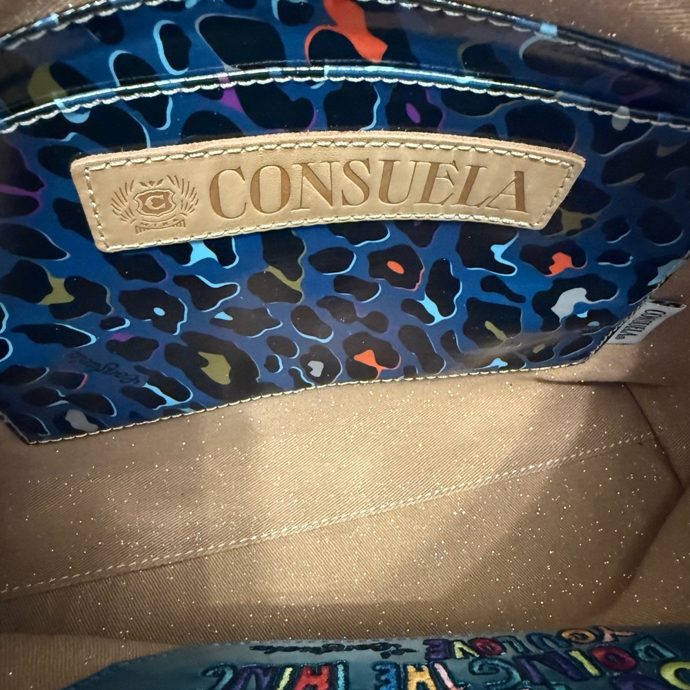 Consuela Black Leather Crossbody - Picture 8 of 9